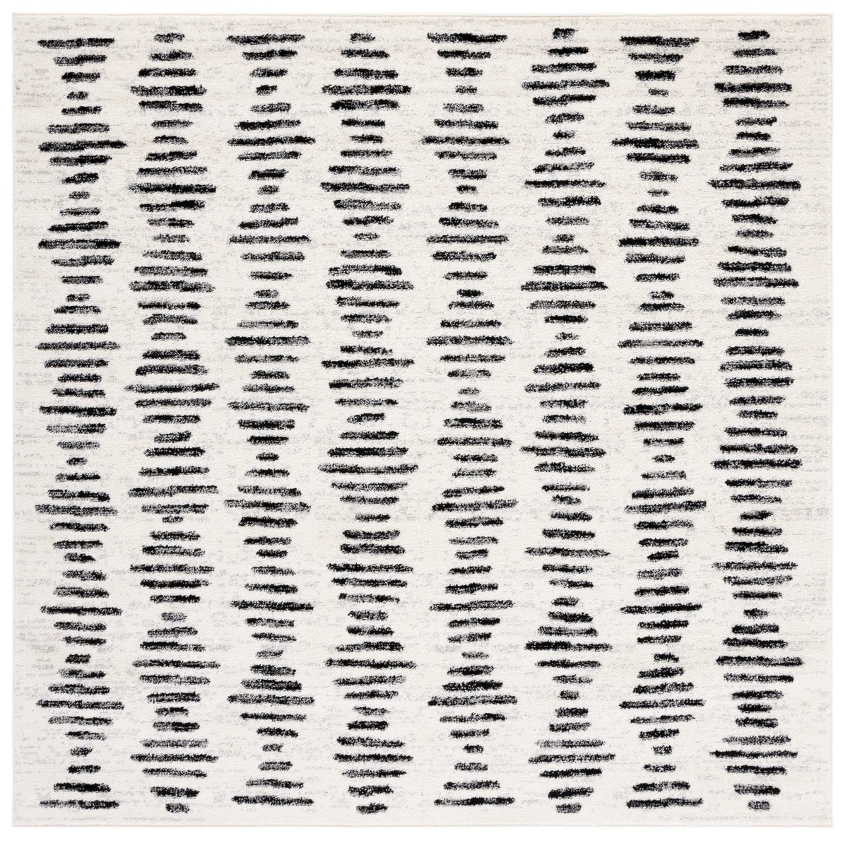 Safavieh Tulum 6'-7" x 6'-7" Rug in Ivory / Black