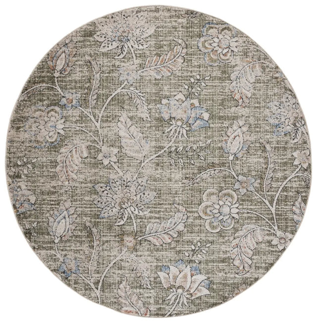 Safavieh Grove 6'-7" x 6'-7" Rug in Green / Ivory