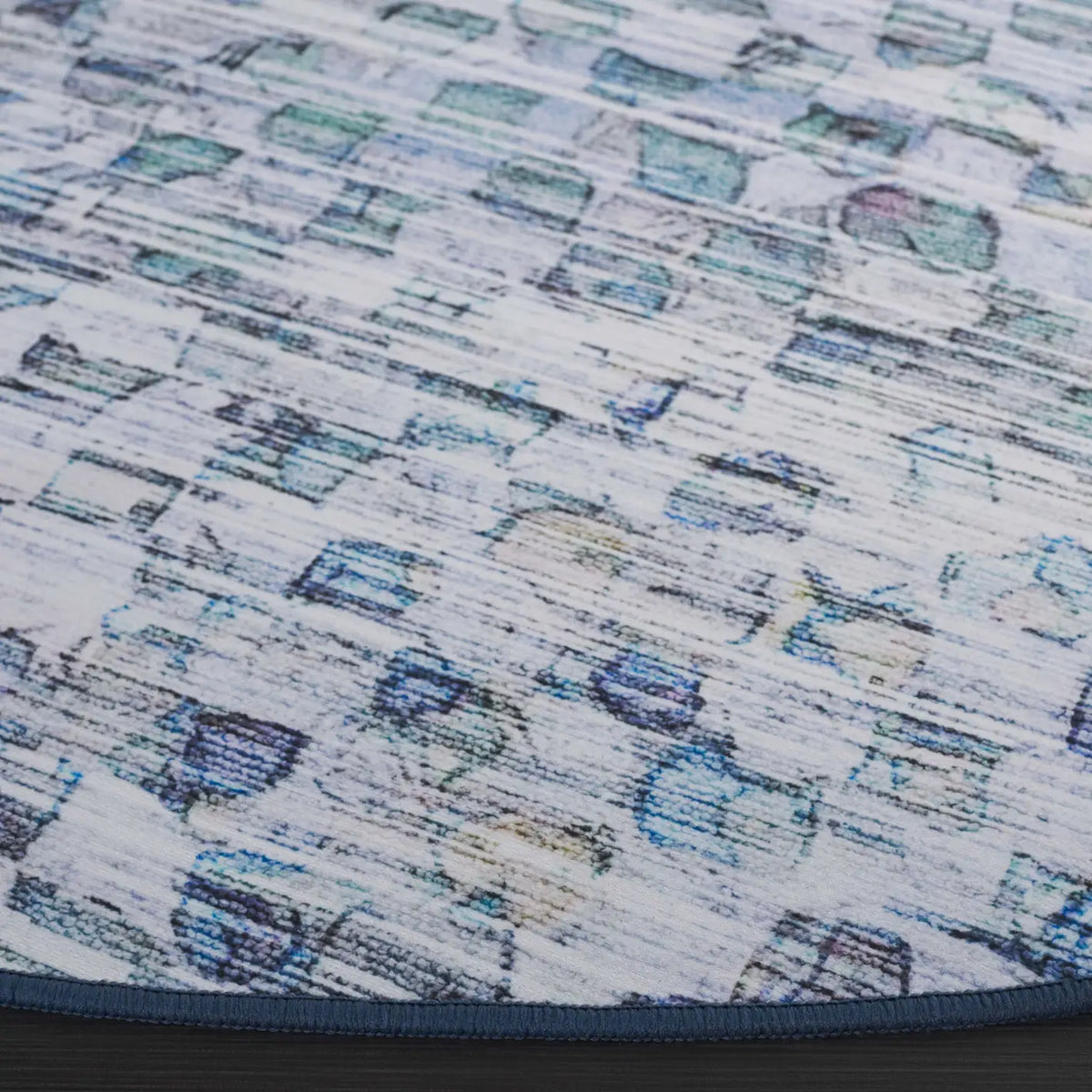 Safavieh Tacoma 6'-0" x 6'-0" Rug in Grey / Aqua