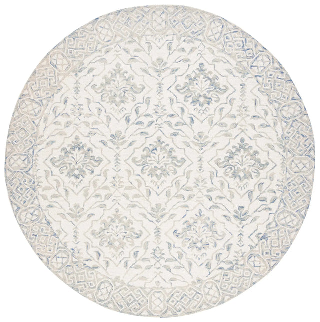 Safavieh Dip Dye 5'-0" x 5'-0" Rug in Light Blue / Ivory