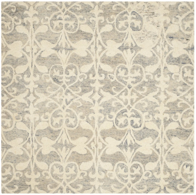 Safavieh Chatham 5'-0" x 5'-0" Rug in Light Grey / Ivory