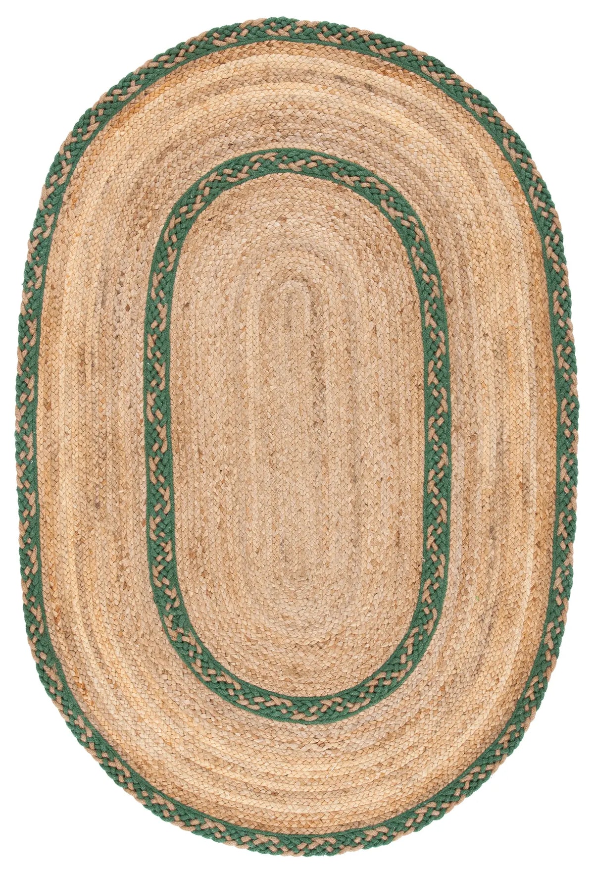 Safavieh Natural Fiber 3'-0" x 5'-0" Rug in Natural / Green