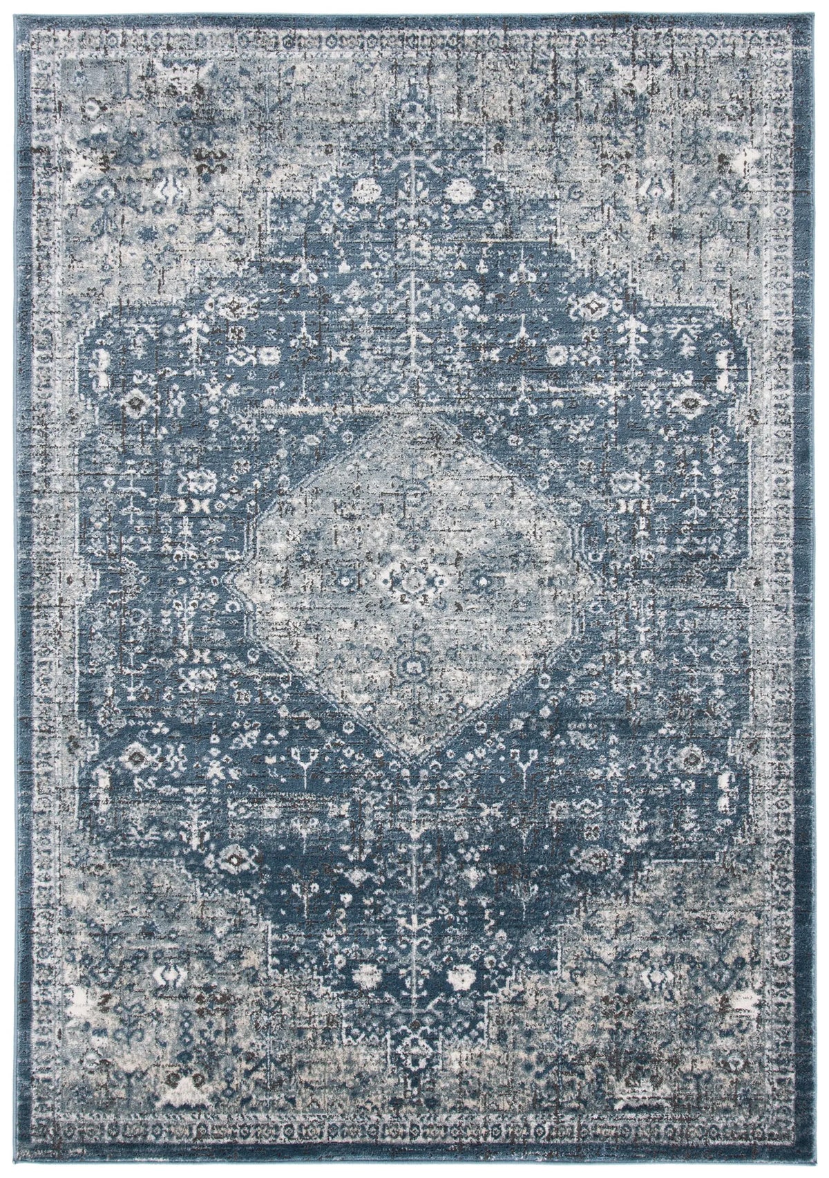 Safavieh Martha Stewart 4'-0" x 6'-0" Rug in Navy / Ivory
