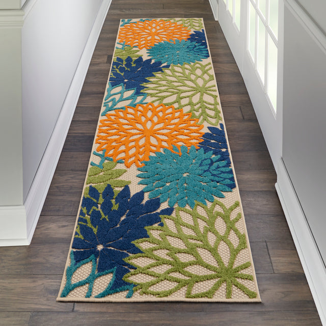 Nourison Aloha ALH05 Machine Made Multicolor Rug