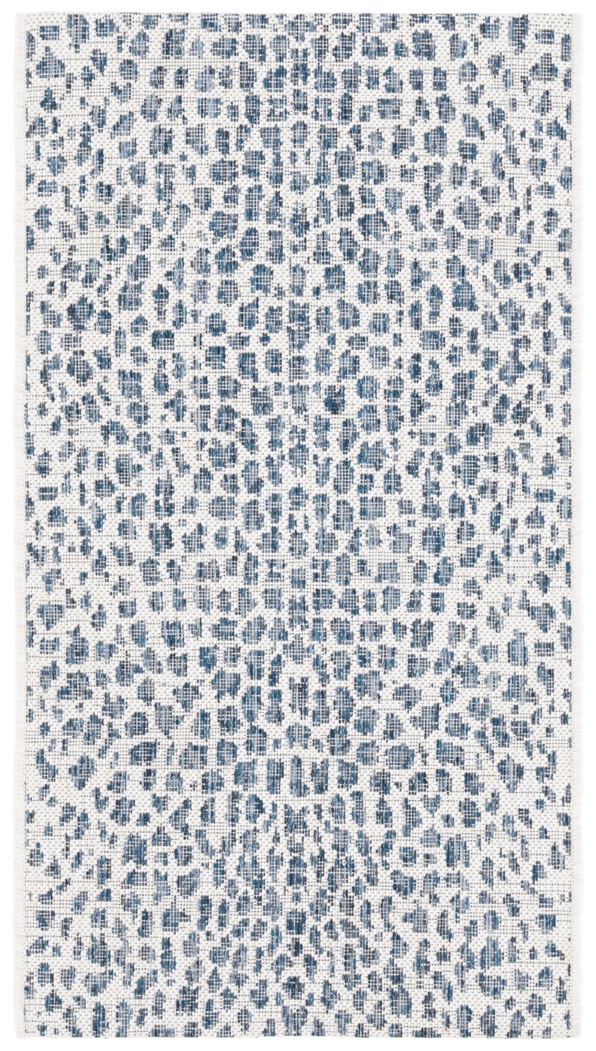 Safavieh Courtyard 2'-0" x 3'-7" Rug in Ivory / Navy