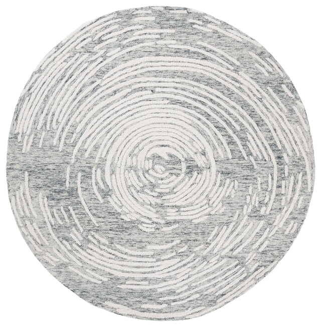 Safavieh Abstract 6'-0" x 6'-0" Rug in Grey / Ivory