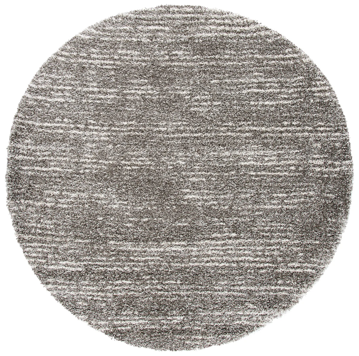 Safavieh Hudson Shag 7'-0" x 7'-0" Rug in Grey / Ivory