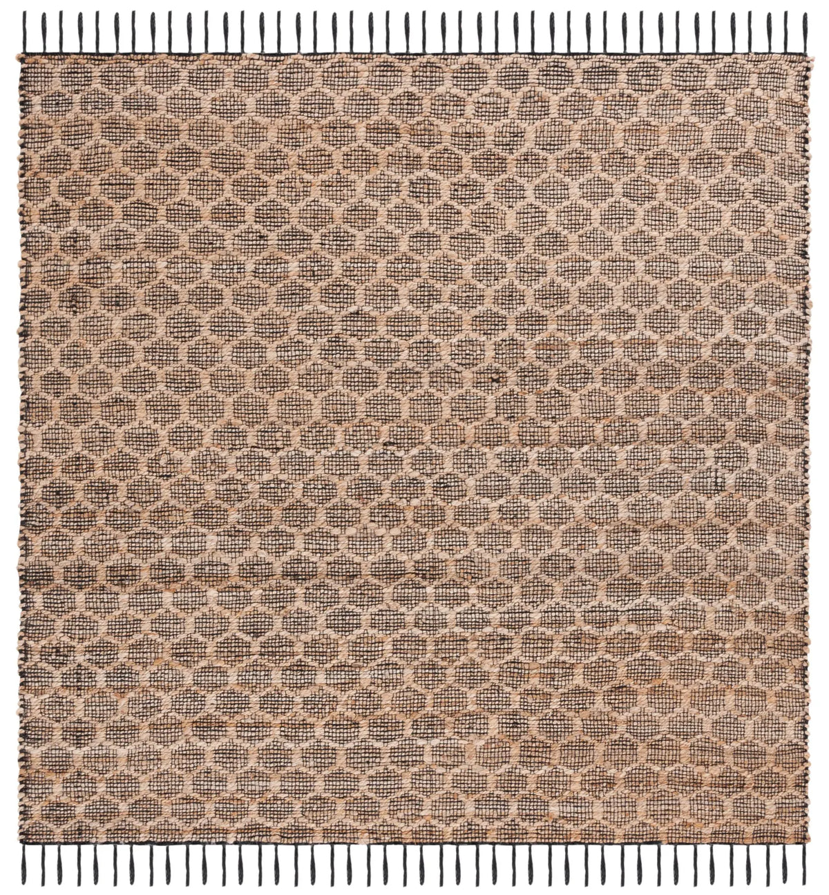 Safavieh Cape Cod 6'-0" x 6'-0" Rug in Black / Natural
