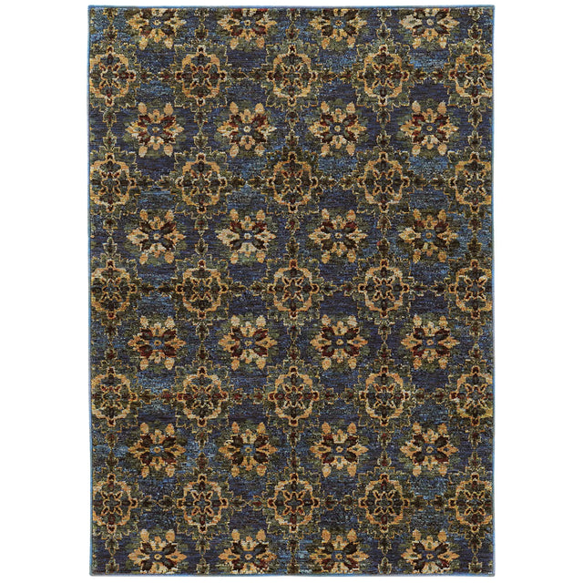 Oriental Weavers Sphinx Andorra 6883C Blue/Gold Rugs - main flat