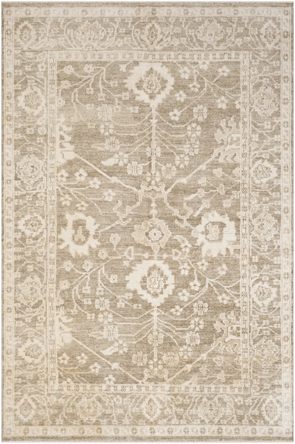 Safavieh Oushak 6'-0" x 9'-0" Rug in Grey / Grey