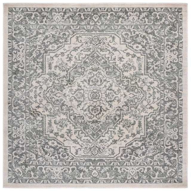 Safavieh Harrison 6'-7" x 6'-7" Rug in Ivory / Green Grey
