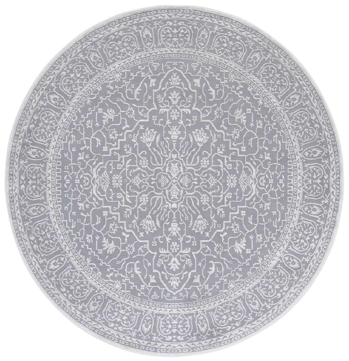 Safavieh Reflection 10'-0" x 10'-0" Rug in Light Grey / Cream