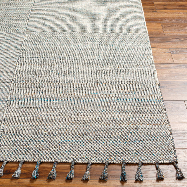 Surya Esther Ehr-2302 Beige, Ivory, Bright Blue, Caramel, Black, Gray Rug.