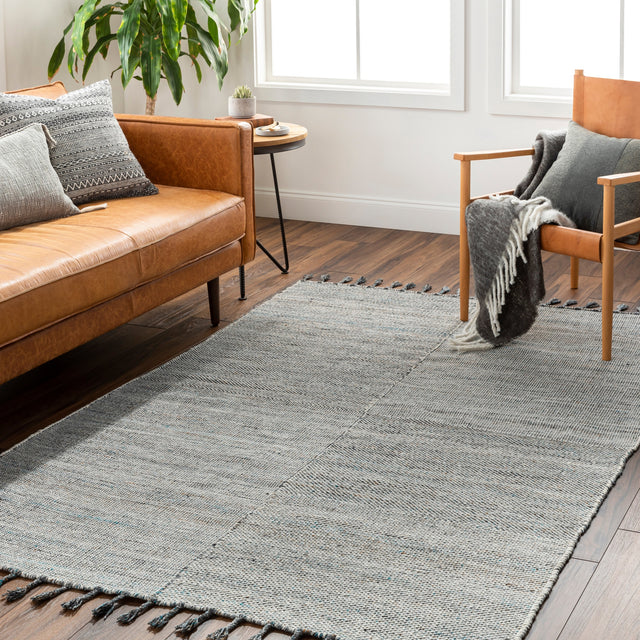 Surya Esther Ehr-2302 Beige, Ivory, Bright Blue, Caramel, Black, Gray Rug.