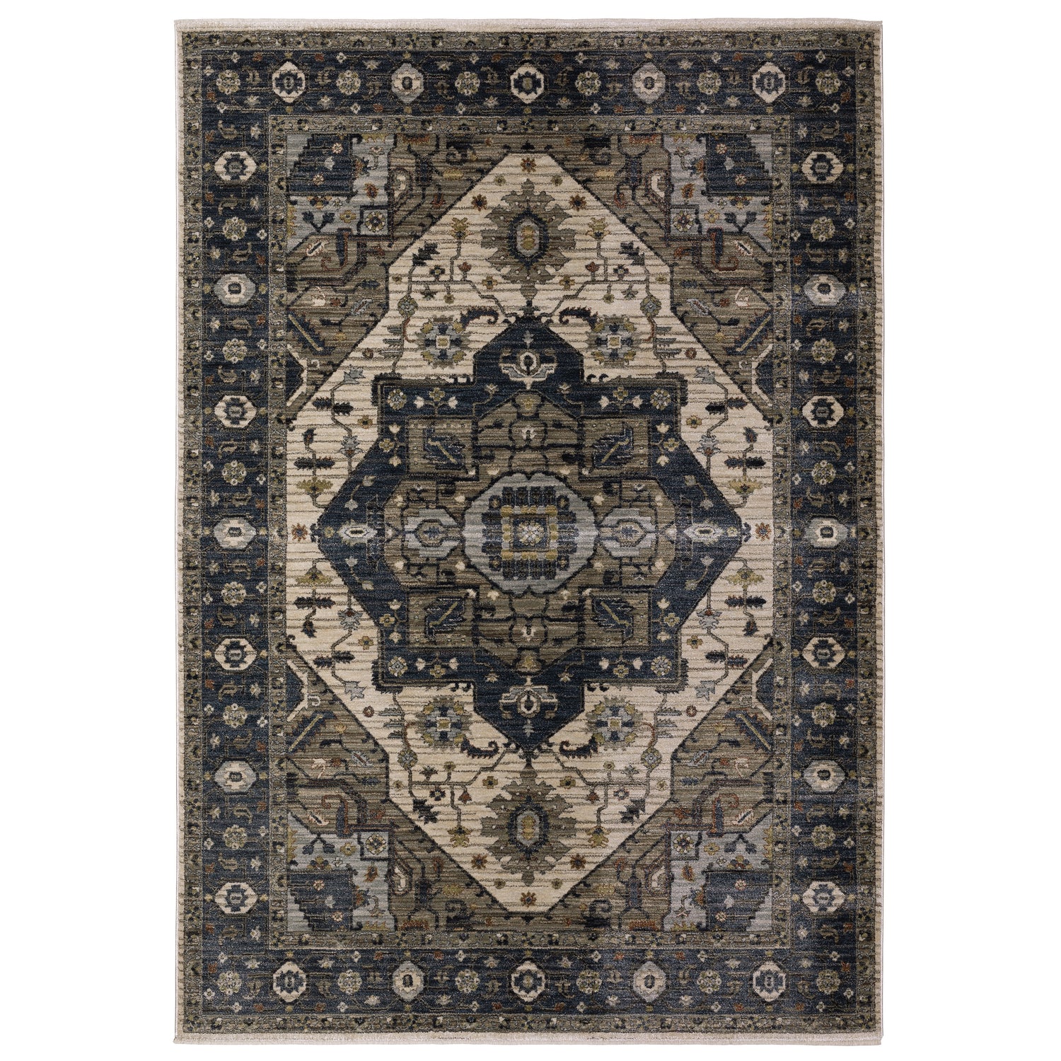 Oriental Weavers Sphinx ELIANA ELI05 Blue Medallion Rugs