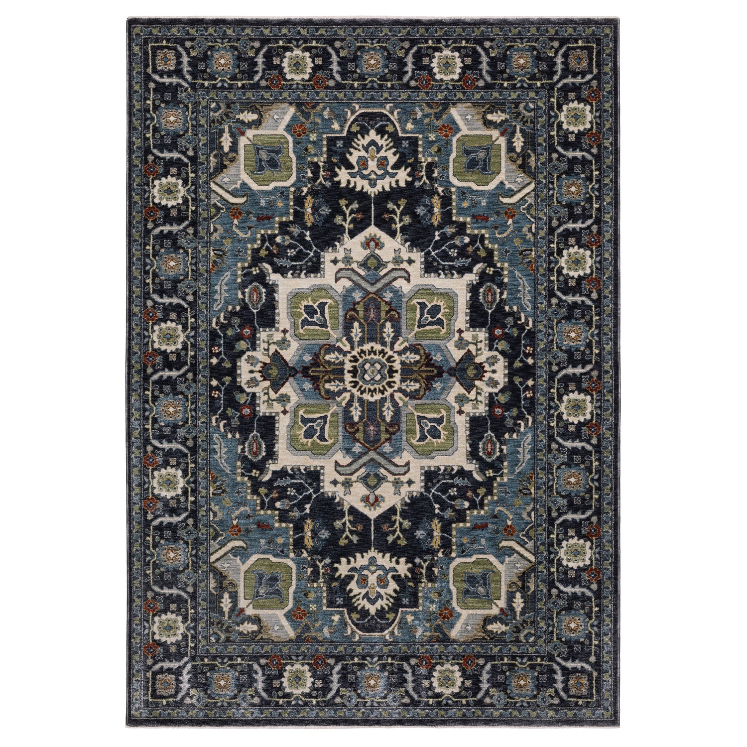 Oriental Weavers Sphinx ELIANA ELI09 Blue Medallion Rugs