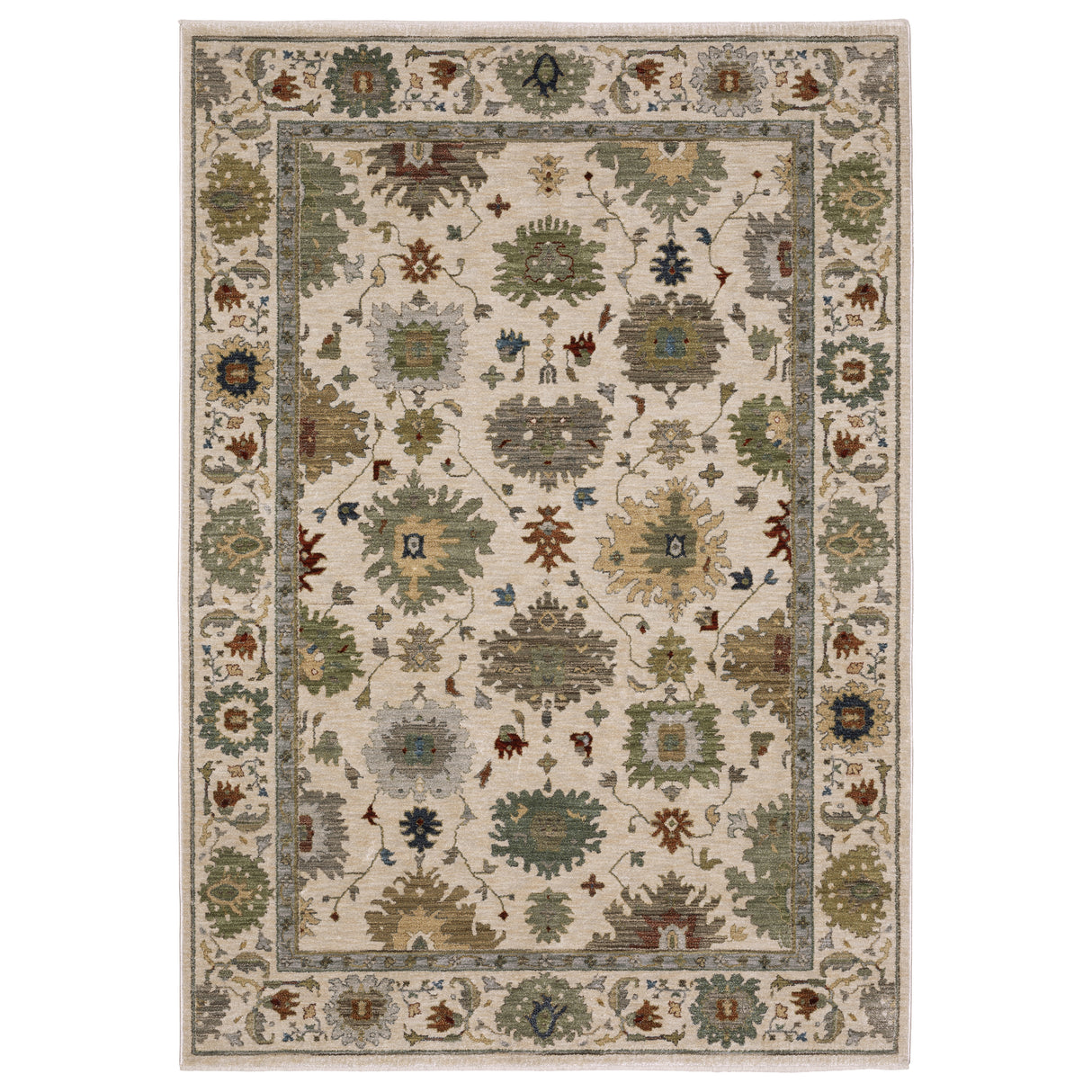 Oriental Weavers Sphinx ELIANA ELI10 Ivory Floral Rugs