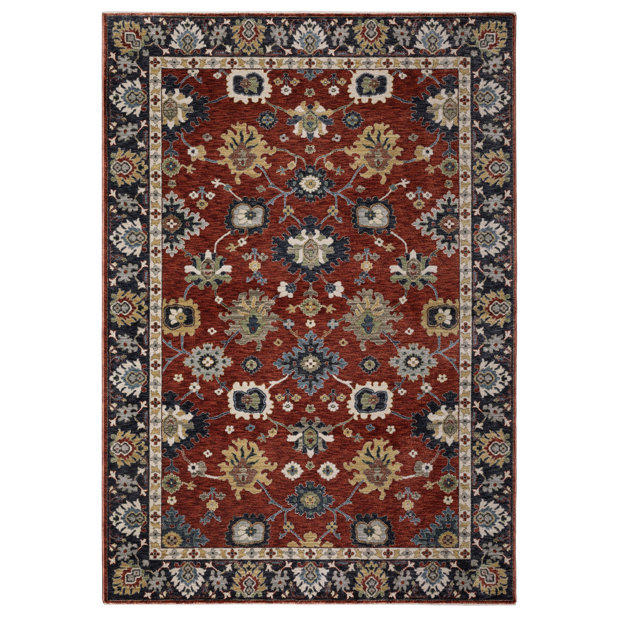 Oriental Weavers Sphinx ELIANA ELI12 Red Floral Rugs