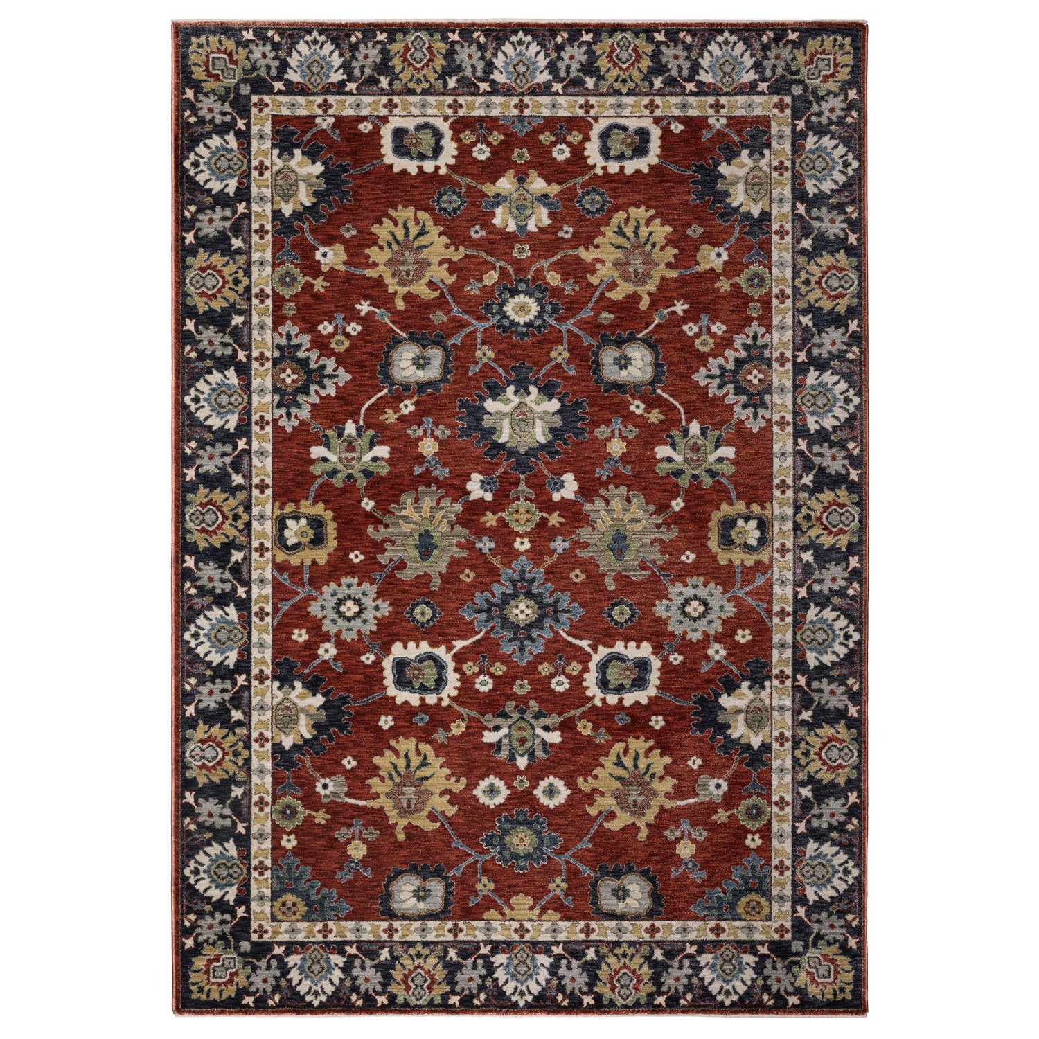 Oriental Weavers Sphinx ELIANA ELI12 Red Floral Rugs