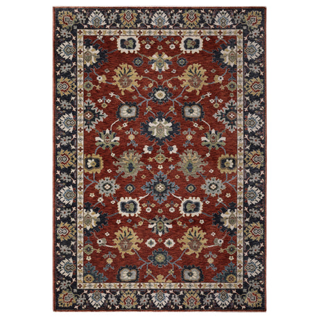 Oriental Weavers Sphinx ELIANA ELI12 Red Floral Rugs