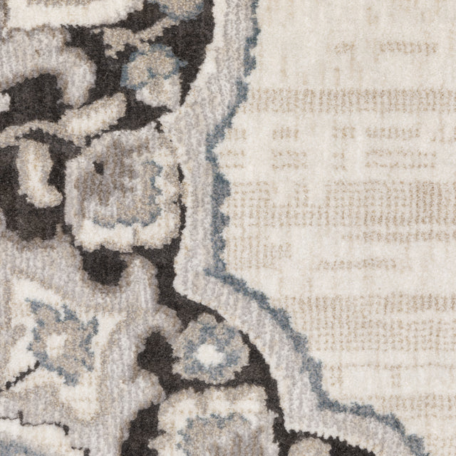 Oriental Weavers Sphinx Ellington Ell01 Ivory/ Blue Rug - close-up detail
