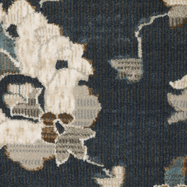 Oriental Weavers Sphinx Ellington Ell08 Blue/ Beige Rug - close-up detail