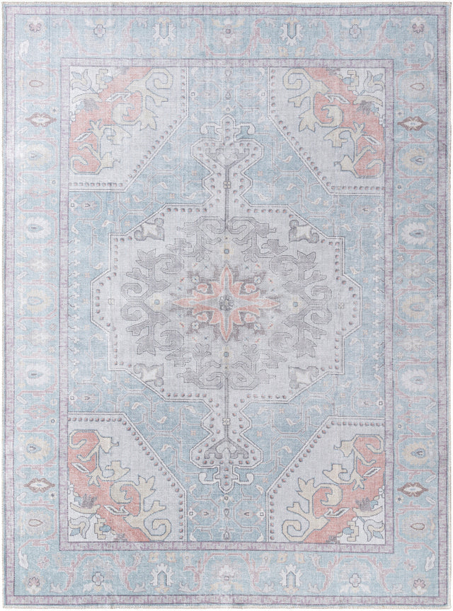 Surya Embrace Ema-2307 Silver, Light Grey, Metallic - Silver, Light Silver Rug.