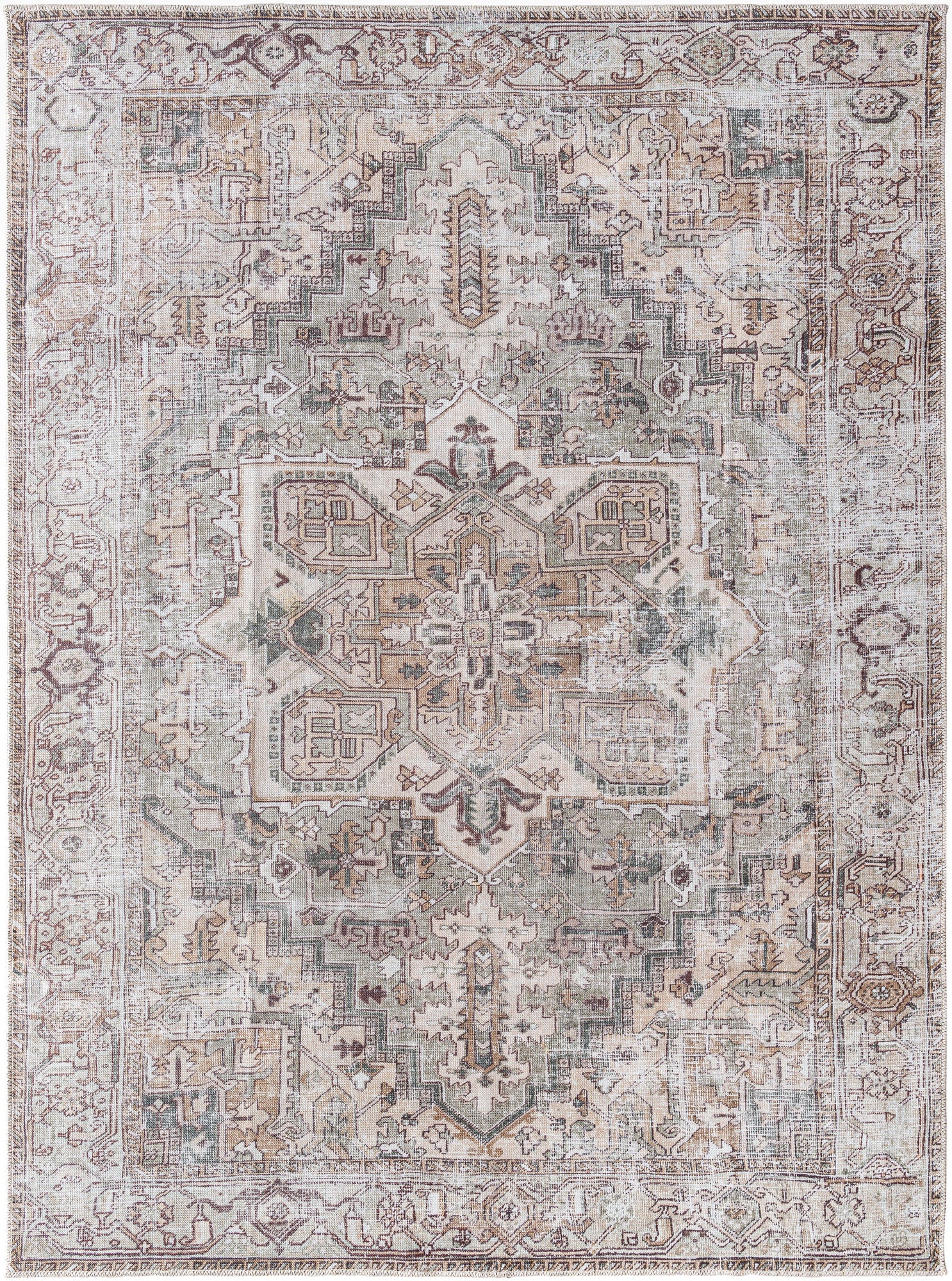 Surya Embrace Ema-2308 Light Beige, Sage, Light Brown, Light Gray, Ivory, Burgandy Rug.
