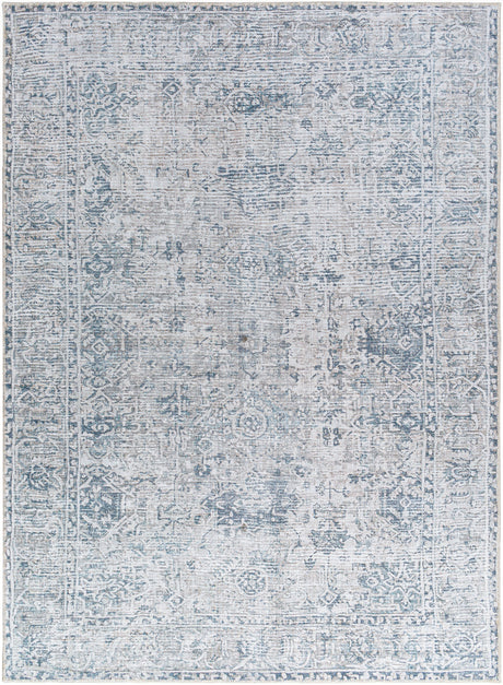 Surya Embrace Ema-2309 Slate, Silver, Metallic - Silver, Light Grey, Light Silver, Pewter Rug.
