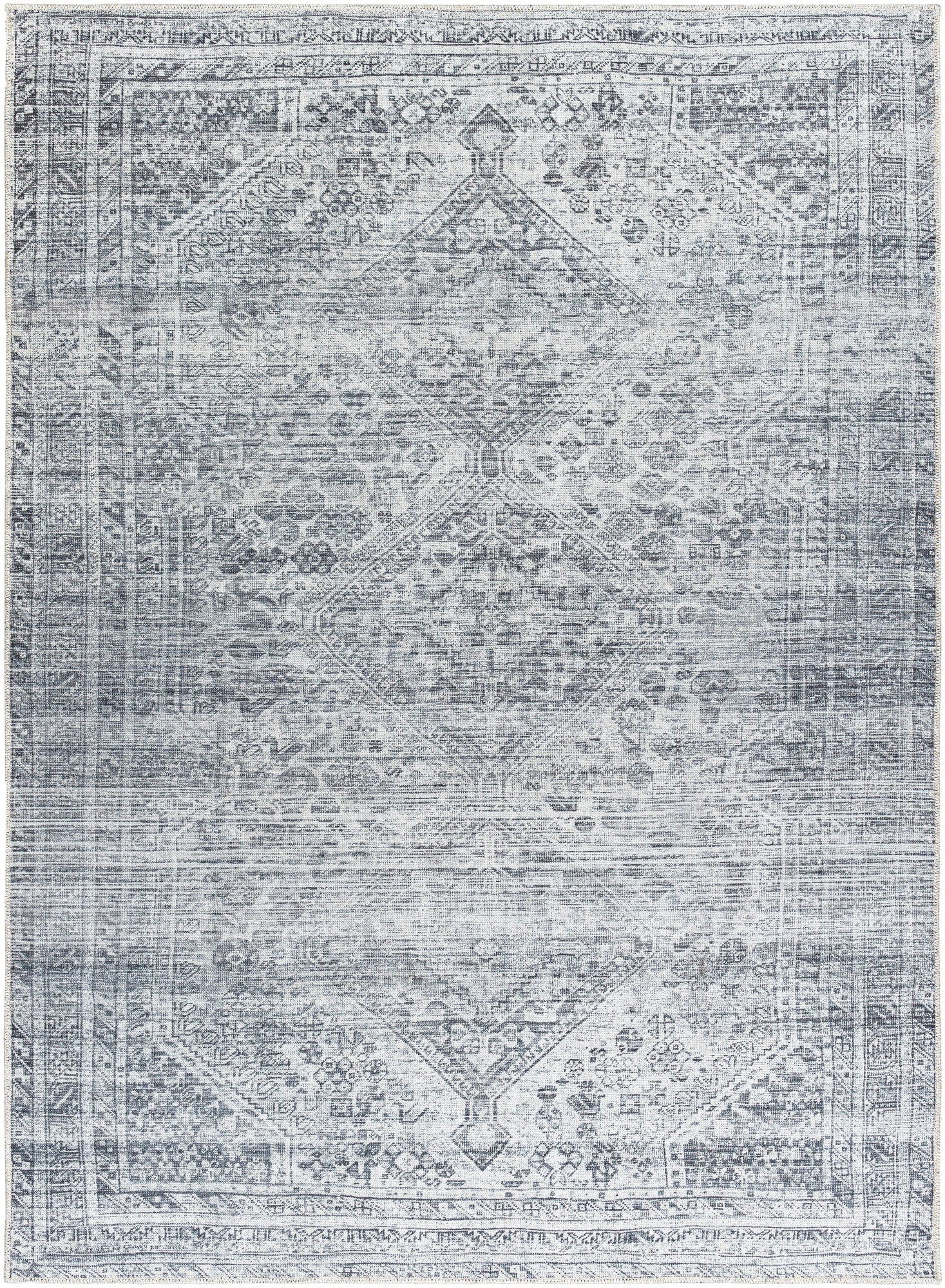 Surya Embrace Ema-2312 Metallic - Silver, Light Grey, Silver, Pewter, Slate Rug.