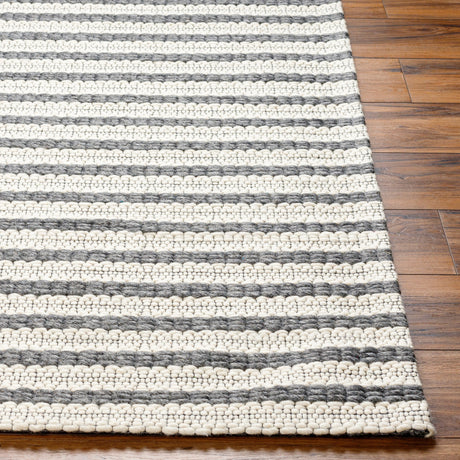 Surya Empoli Epo-2302 Light Grey, Off-White, Dark Grey, Pale Slate, Nickel Rug.