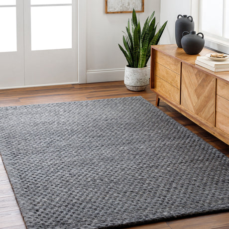 Surya Empoli Epo-2308 Dark Grey, Charcoal, Grey, Nickel Rug.