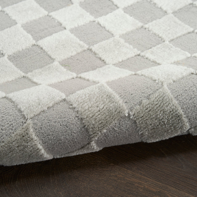 Nourison Serenity Home SRH09 Grey Contemporary Area Rugs