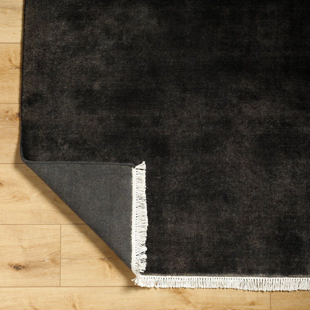 Surya Evergreen Evg-2302 Onyx, Steel Grey Rug.