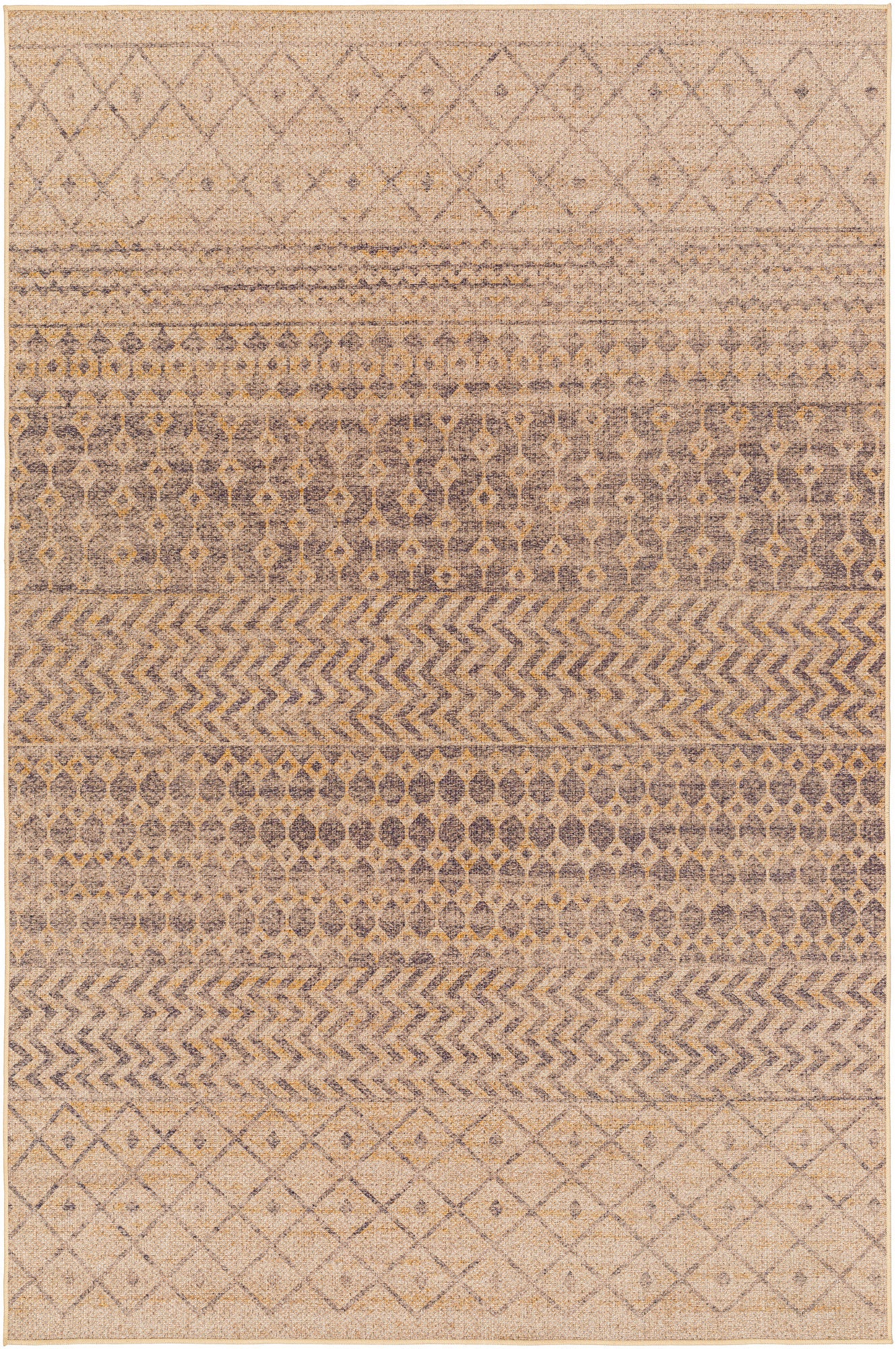 Surya Ez Jute Ezt-2300 Khaki, Camel, Natural, Old Lavender Rug.