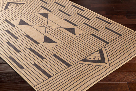 Surya Ez Jute Ezt-2302 Khaki, Dark Grey, Eggplant Rug.