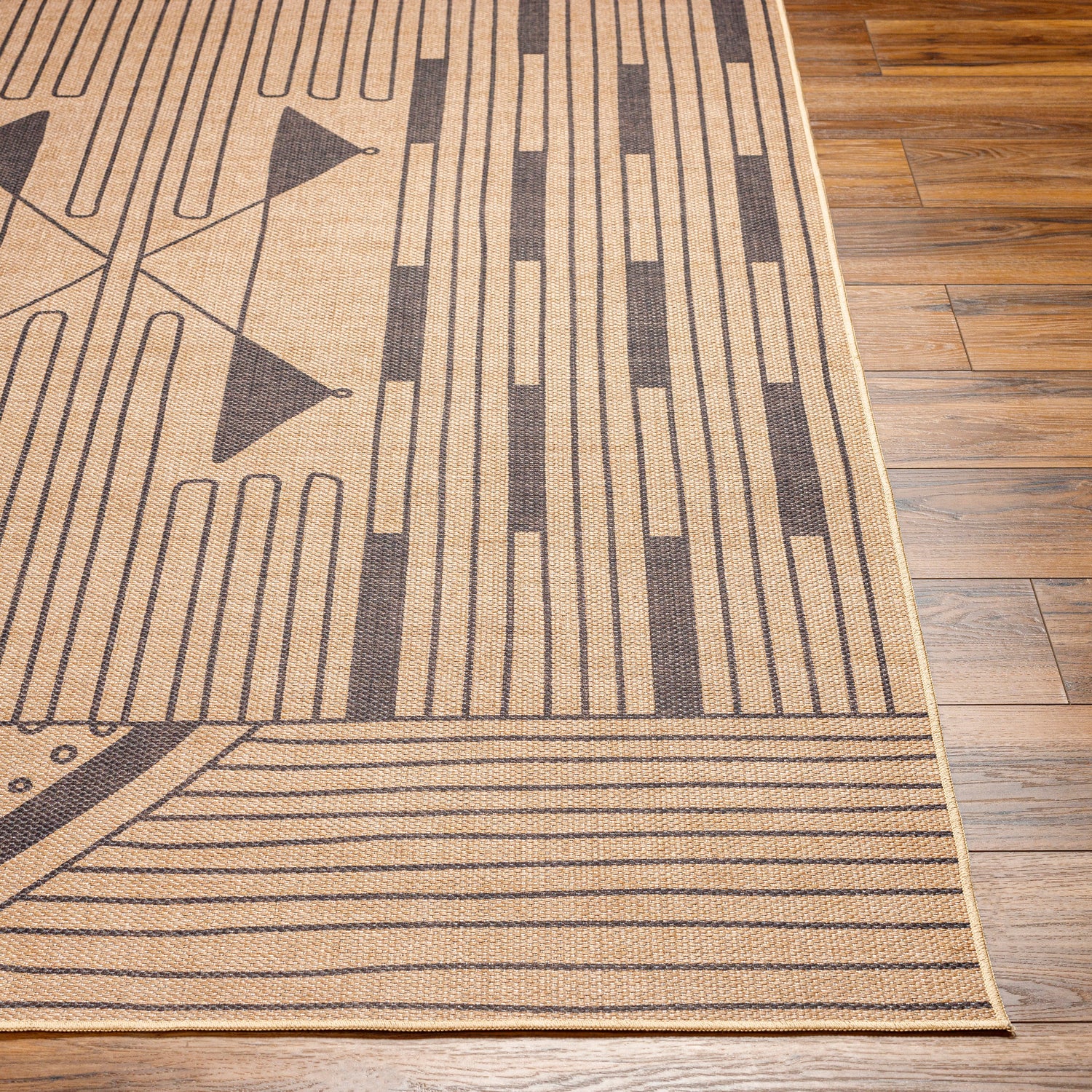 Surya Ez Jute Ezt-2302 Khaki, Dark Grey, Eggplant Rug.