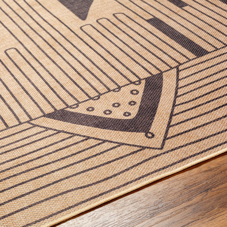 Surya Ez Jute Ezt-2302 Khaki, Dark Grey, Eggplant Rug.