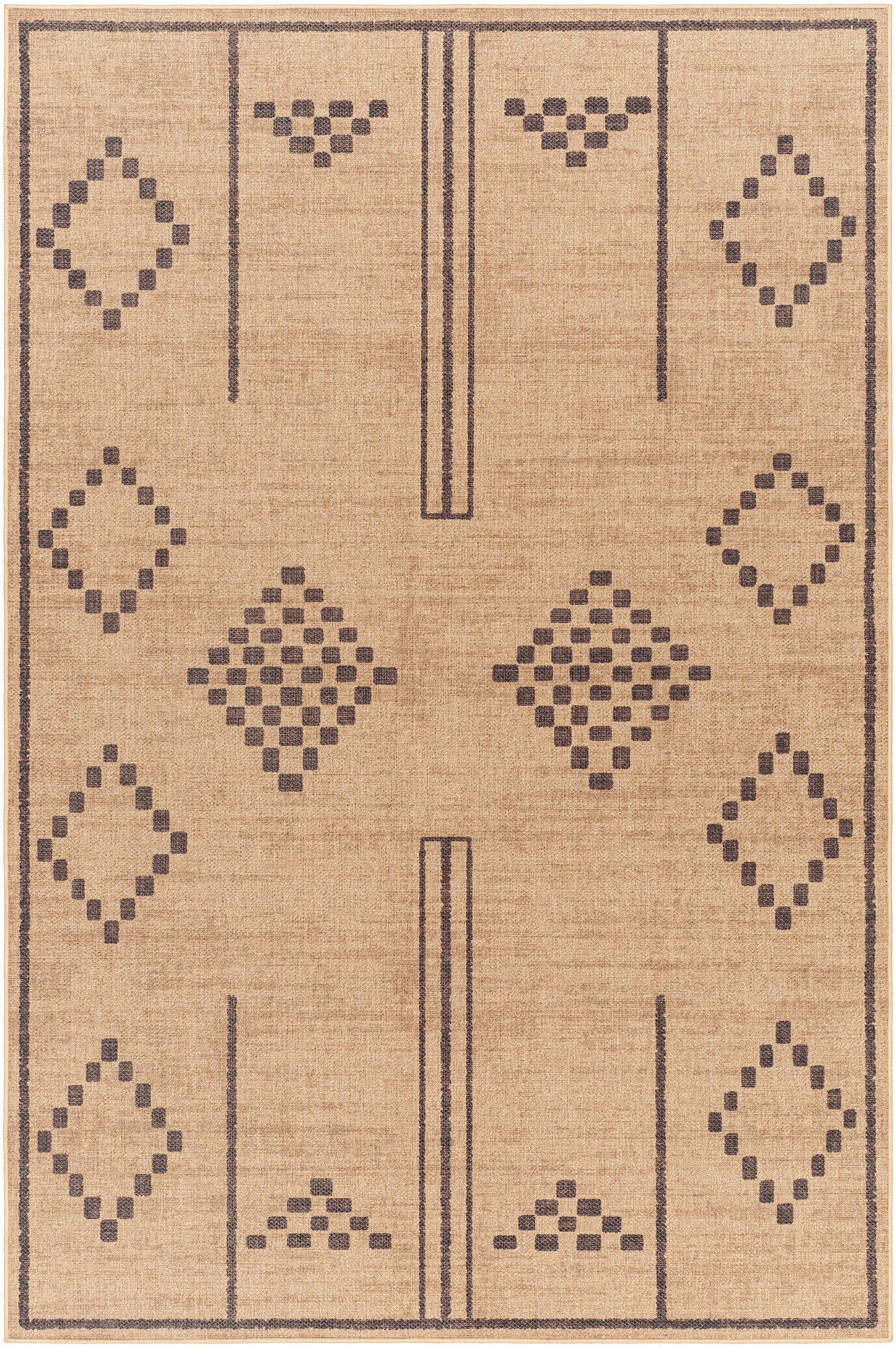 Surya Ez Jute Ezt-2303 Khaki, Natural, Camel Rug.