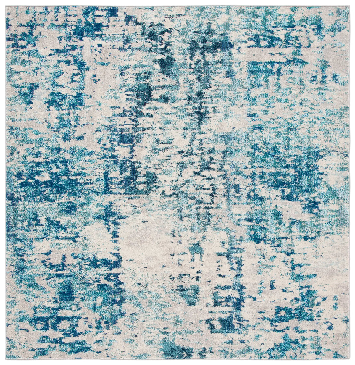 Safavieh Madison 6'-7" x 6'-7" Rug in Ivory / Turquoise