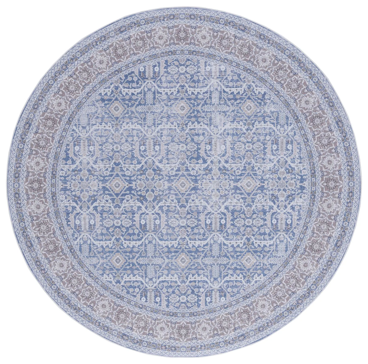 Safavieh Tucson 6'-0" x 6'-0" Rug in Blue / Rust