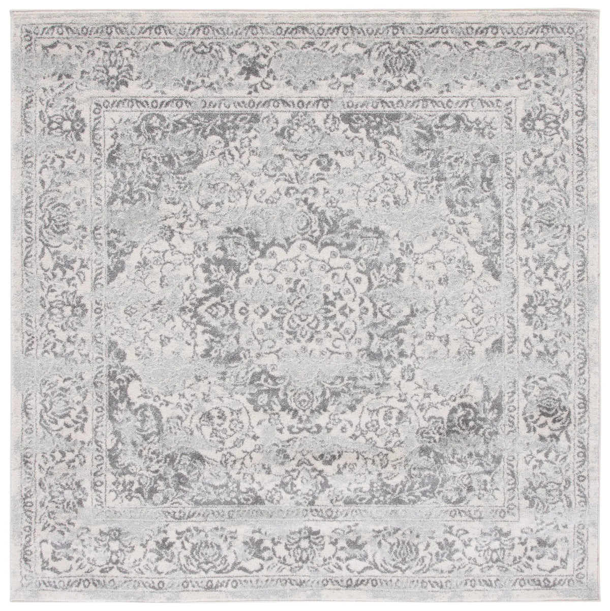 Safavieh Tulum 6'-7" x 6'-7" Rug in Ivory / Grey