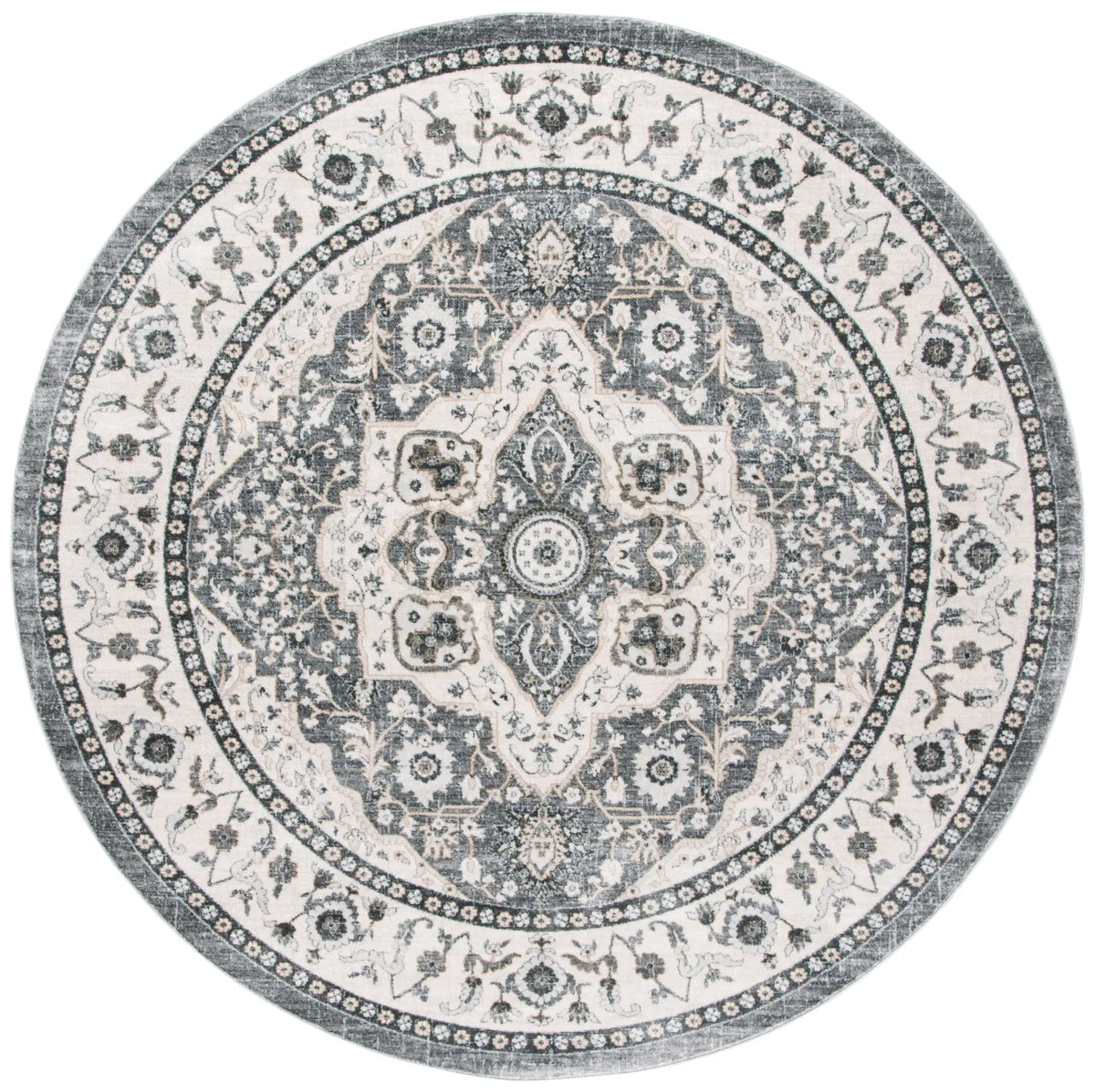 Safavieh Isabella 6'-7" x 6'-7" Rug in Grey / Cream