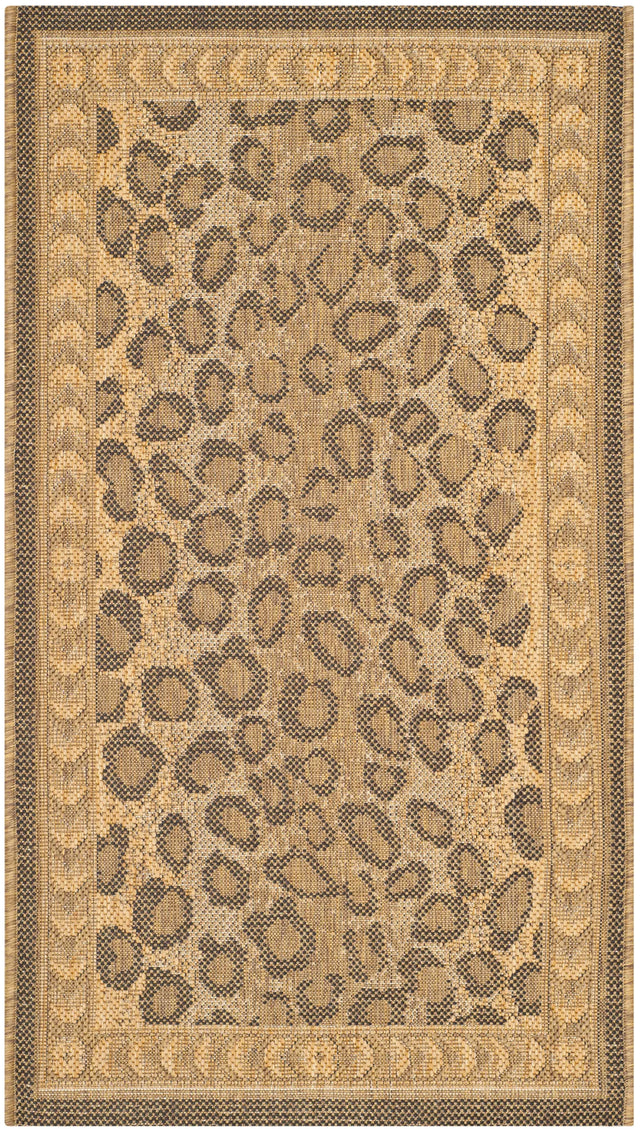 Safavieh Courtyard 2'-0" x 3'-7" Rug in Natural / Gold