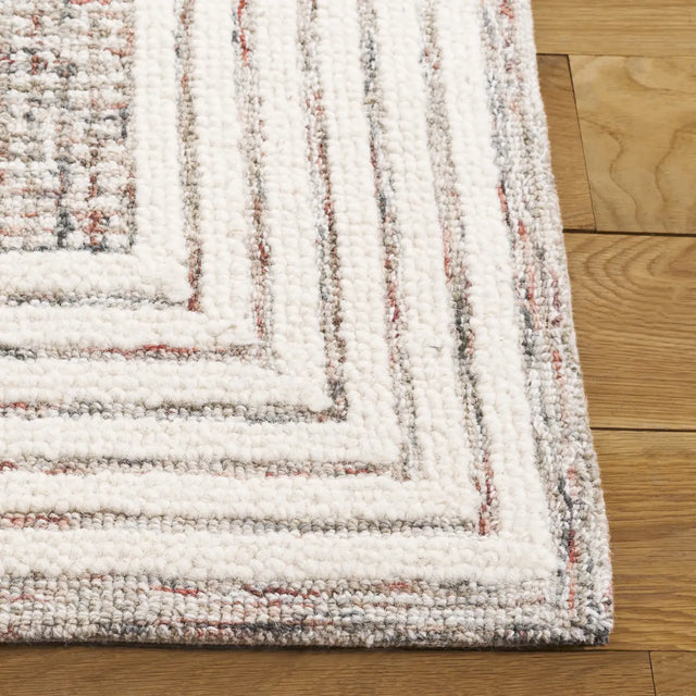 Safavieh Ebony 4'-0" x 6'-0" Rug in Ivory / Red