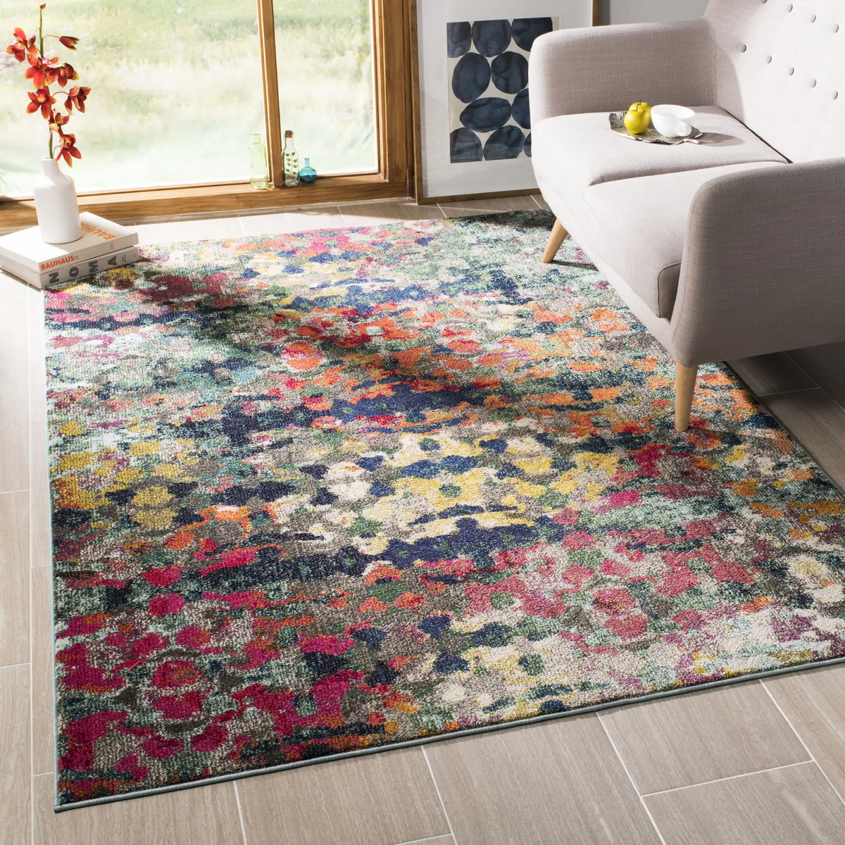 Safavieh Monaco 5'-1" x 7'-7" Rug in Green / Blue