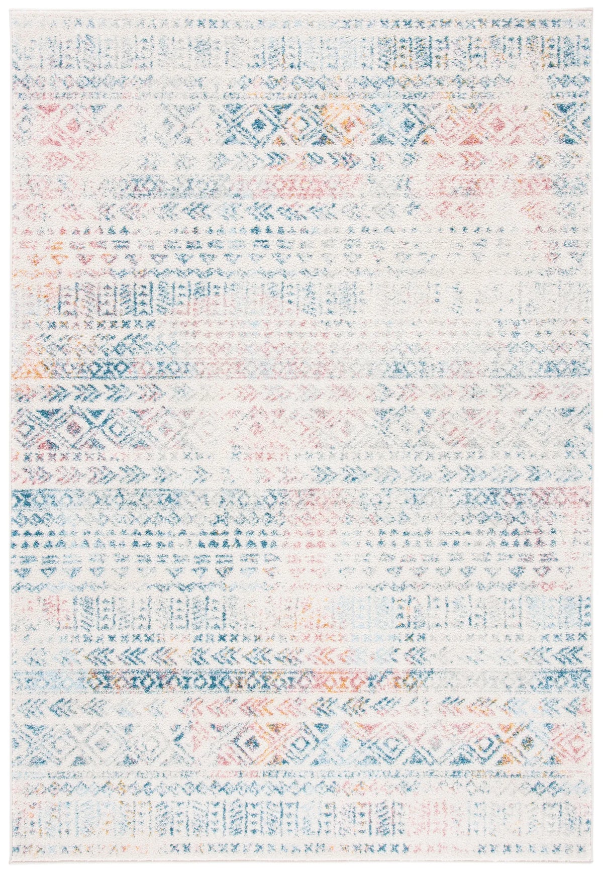 Safavieh Tulum 4'-0" x 6'-0" Rug in Ivory / Terracotta