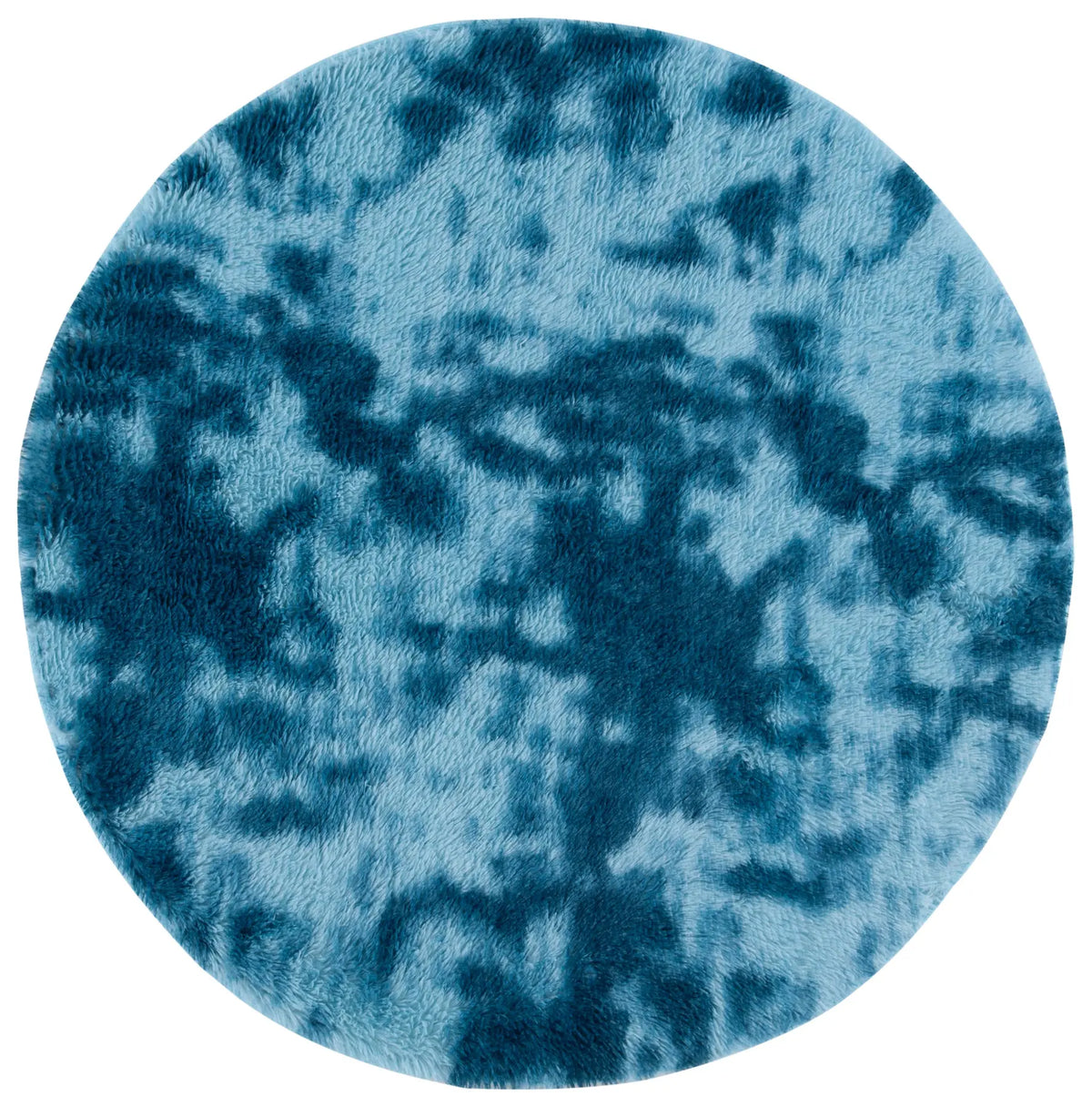 Safavieh Rainbow Shag 4'-0" x 4'-0" Rug in Blue