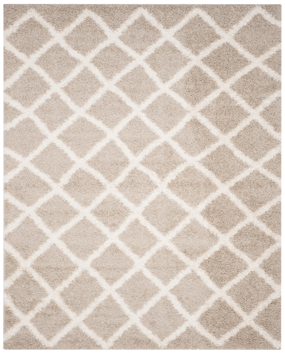 Safavieh Sgd-Dallas Shag 10'-0" x 14'-0" Rug in Beige / Ivory
