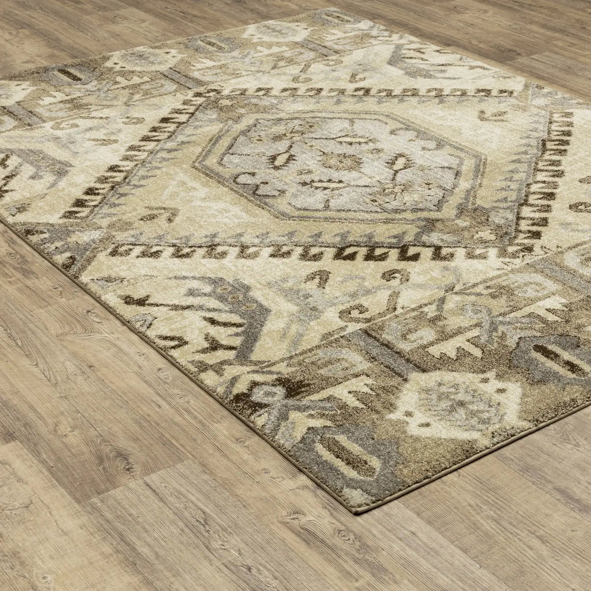 Oriental Weavers Sphinx Florence 5090D Beige/ Gold Rugs - angle detail